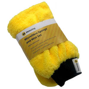 For Your Car: Microfibre Sponge & Mitt Set