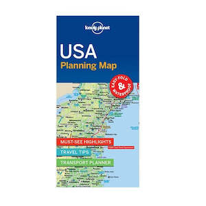 USA Lonely Planet Map