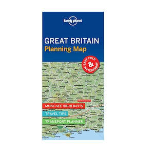 Great Britain Lonely Planet map