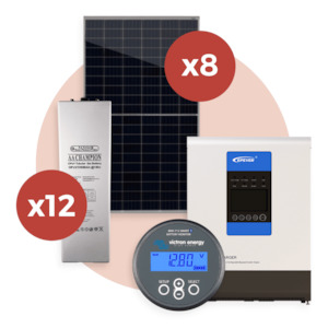 2V Gel 24V 1000Ah Two Bedroom Off-Grid Solar Kit set