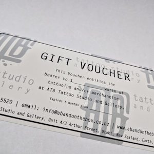 Gift vouchers