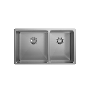 Vita - Kitchen Sink Double 760mm - Stainless Steel (Overflow)