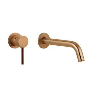 Elysian Minimal Mixer & Spout Set - Brushed Copper