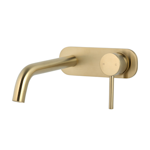 Elysian Minimal Wall Mounted Set - Brushed Brass