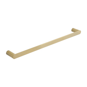 Milani Single Towel Rail 600mm - Brushed Brass