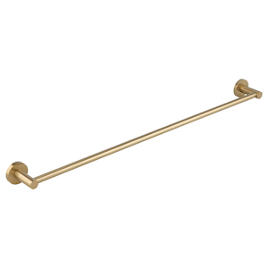 Elysian Single Towel Rail - Brushed Brass