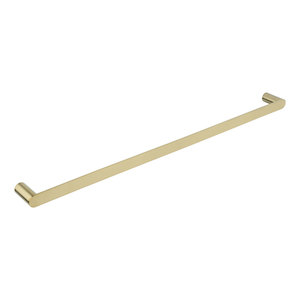 Milani Single Towel Rail 800mm – Brushed Brass