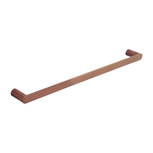 Milani Single Towel Rail 600mm - Brushed Copper