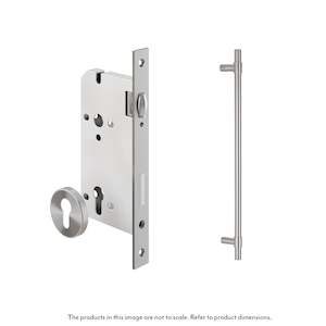 Modi Adjustable Entry Door Pull & Lock Set 600mm - Stainless Steel