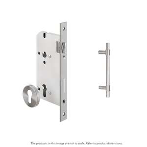 Modi Adjustable Entry Door Pull & Lock Set 300mm - Stainless Steel