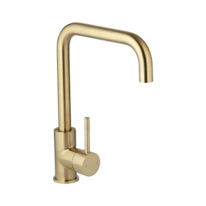 Eden Square Kitchen Mixer - Brushed Brass