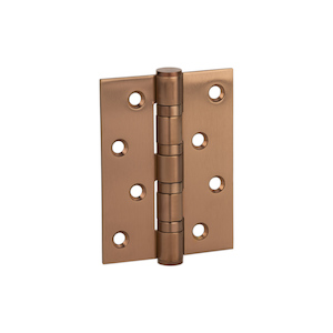 Ellis Butt Door Hinge Pair 100mm - Brushed Copper