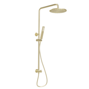 Finley Shower Rail Set - Brushed Brass