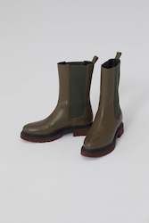 Womenswear: High Chelsea Boot in Olive or Black