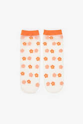 Sheer Floral Socks