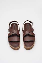 Platform Sandals in Espresso