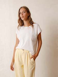 Womenswear: Muscle Tee Shirt in White