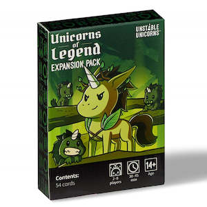 Computer game: Unstable Unicorns - Unicorns of Legends Expansion Pack Board Game Cards