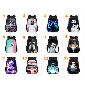 DJ Marshmello Casual Backpack Oxford School Bags