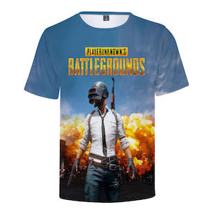 Hot Game PUBG Casual Sports Summer T-Shirts for Adult Kids