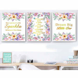 Flower Motivation Wall Poster Canvas Art Prints Painting Decor