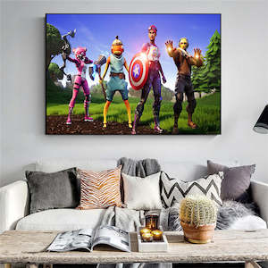 Hot Game Fortnite Battle Royale Poster Canvas Print Wall Decor