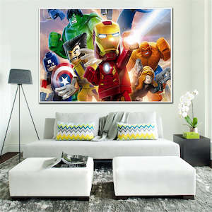 Hot Movie The Lego Poster Canvas Print Painting Wall Art