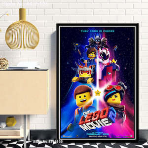 Hot Movie The Lego Poster Canvas Print Painting Wall Art