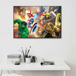 Hot Movie The Lego Poster Canvas Print Painting Wall Art