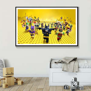 Hot Movie The Lego Poster Canvas Print Painting Wall Art