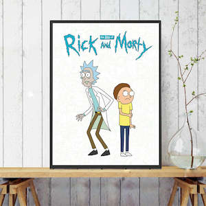 Hot Cartoon Ricky And Morty Poster Canvas Print Painting Wall Art