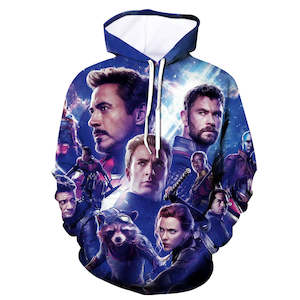 The Avengers Endgame All Super Heros Marvel 3D Hoodies