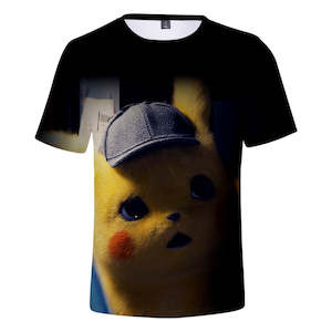 Hot Game Cartoon Pokeman Go Pikachu 3D Graphic Casual Sports T-Shirts Summer Plus Size Top