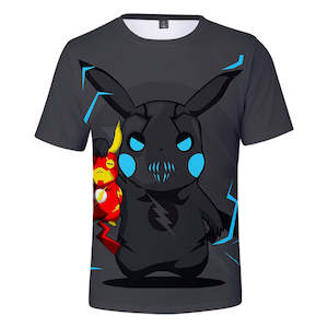 Hot Game Cartoon Pokeman Go Pikachu 3D Graphic Casual Sports T-Shirts Summer Plus Size Top