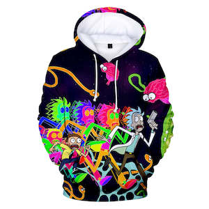 Computer game: Hot Cartoon Rick and Morty 3D Print Cosplay Hoodie Pullover Sweatshirts Unisex Tracksuit Jumper