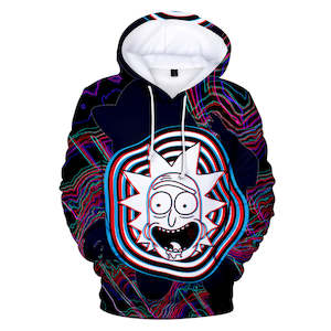 Hot Cartoon Rick and Morty 3D Print Cosplay Hoodie Pullover Sweatshirts Unisex T…