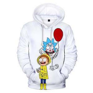 Hot Cartoon Rick and Morty 3D Print Cosplay Hoodie Pullover Sweatshirts Unisex T…