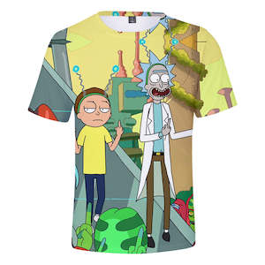 Rick and Morty Casual 3D Graphic T-shirts Unisex for Kids & Alduts