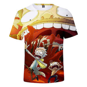 Rick and Morty Casual 3D Graphic T-shirts Unisex for Kids & Alduts