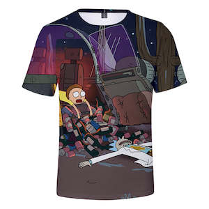 Rick and Morty Casual 3D Graphic T-shirts Unisex for Kids & Alduts