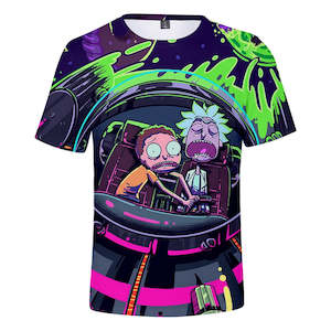 Rick and Morty Casual 3D Graphic T-shirts Unisex for Kids & Alduts