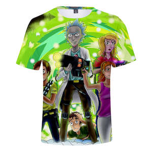 Rick and Morty Casual 3D Graphic T-shirts Unisex for Kids & Alduts