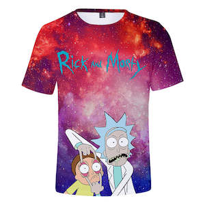 Rick and Morty Casual 3D Graphic T-shirts Unisex for Kids & Alduts