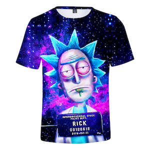 Rick and Morty Casual 3D Graphic T-shirts Unisex for Kids & Alduts