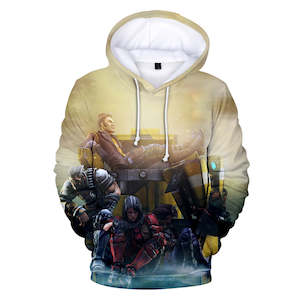 Hot Shooter Game Borderlands Cosplay Hoodie Pullover Sweatshirts Unisex Tracksuit Jumper