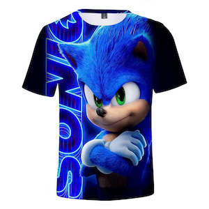 Hot Game Cartoon Sonic The Hedgehog 3D Printed Casual Sports T-Shirts Summer Top…