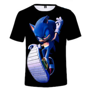 Hot Game Cartoon Sonic The Hedgehog 3D Printed Casual Sports T-Shirts Summer Top…