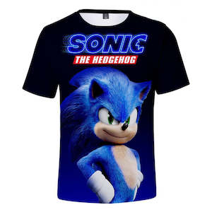 Hot Game Cartoon Sonic The Hedgehog 3D Printed Casual Sports T-Shirts Summer Top…