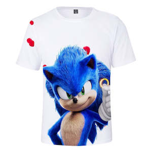 Hot Game Cartoon Sonic The Hedgehog 3D Printed Casual Sports T-Shirts Summer Top…