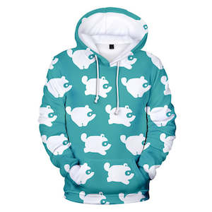 Computer game: Light Blue Animal Crossing Amiibo Cosplay Long Sleeve Jumper Hoodie for Kids Youth Adult